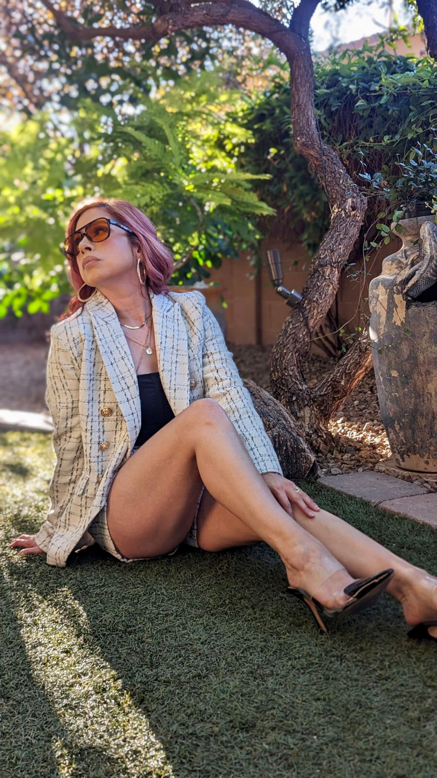 Note To Self Blazer Jacket & Short Set