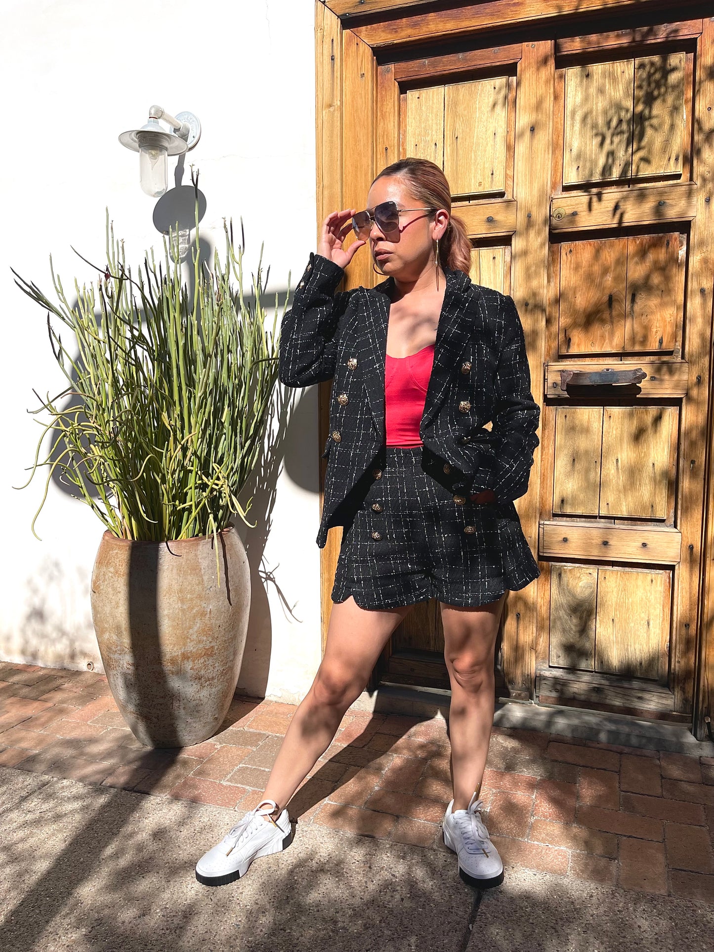 Note To Self Blazer Jacket & Short Set