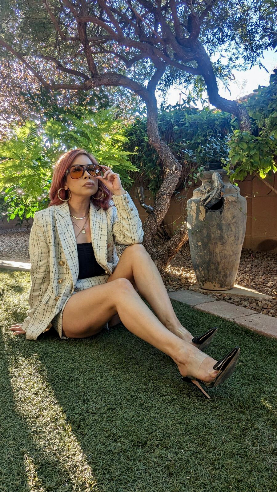Note To Self Blazer Jacket & Short Set