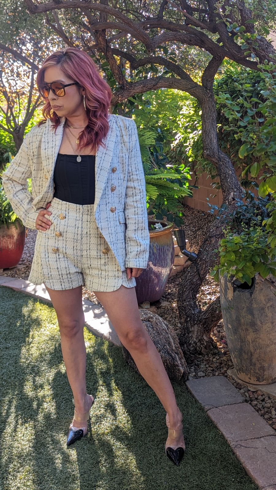 Note To Self Blazer Jacket & Short Set