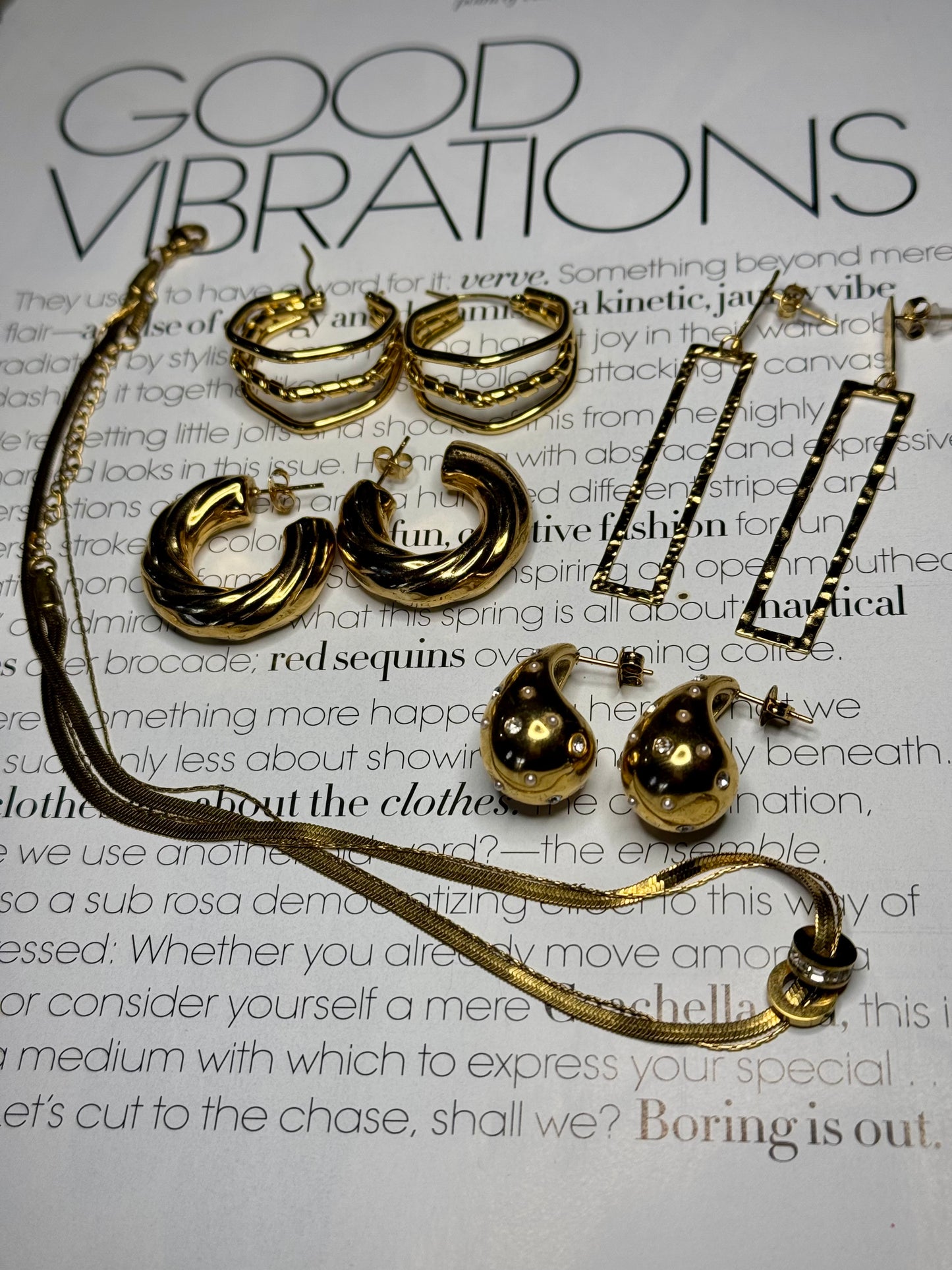 A Touch of Sparkle Raindrop Earrings