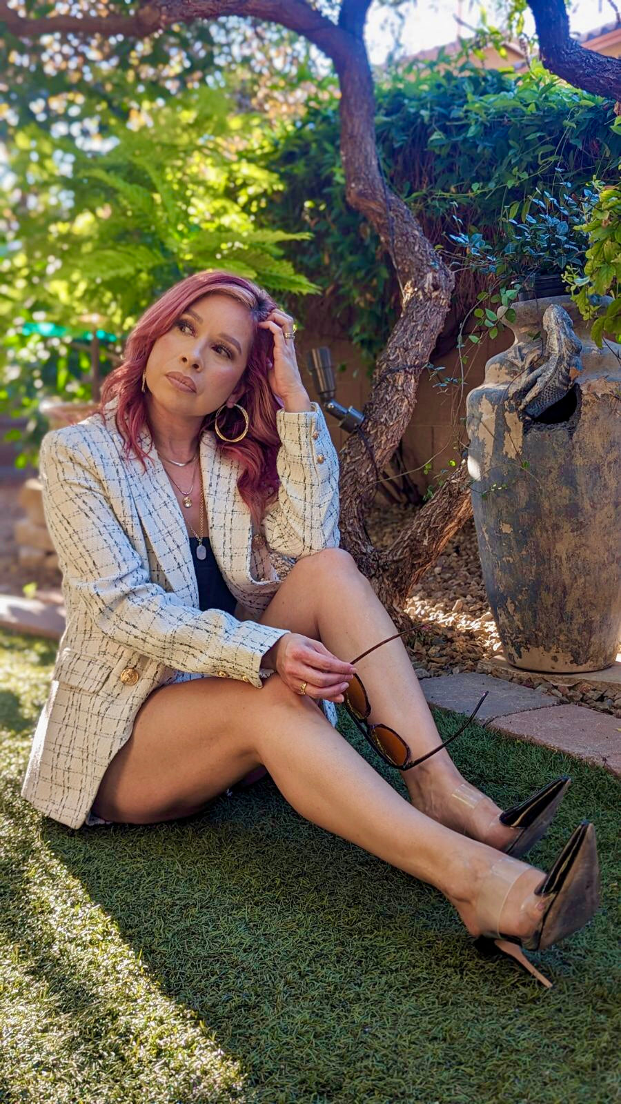 Note To Self Blazer Jacket & Short Set