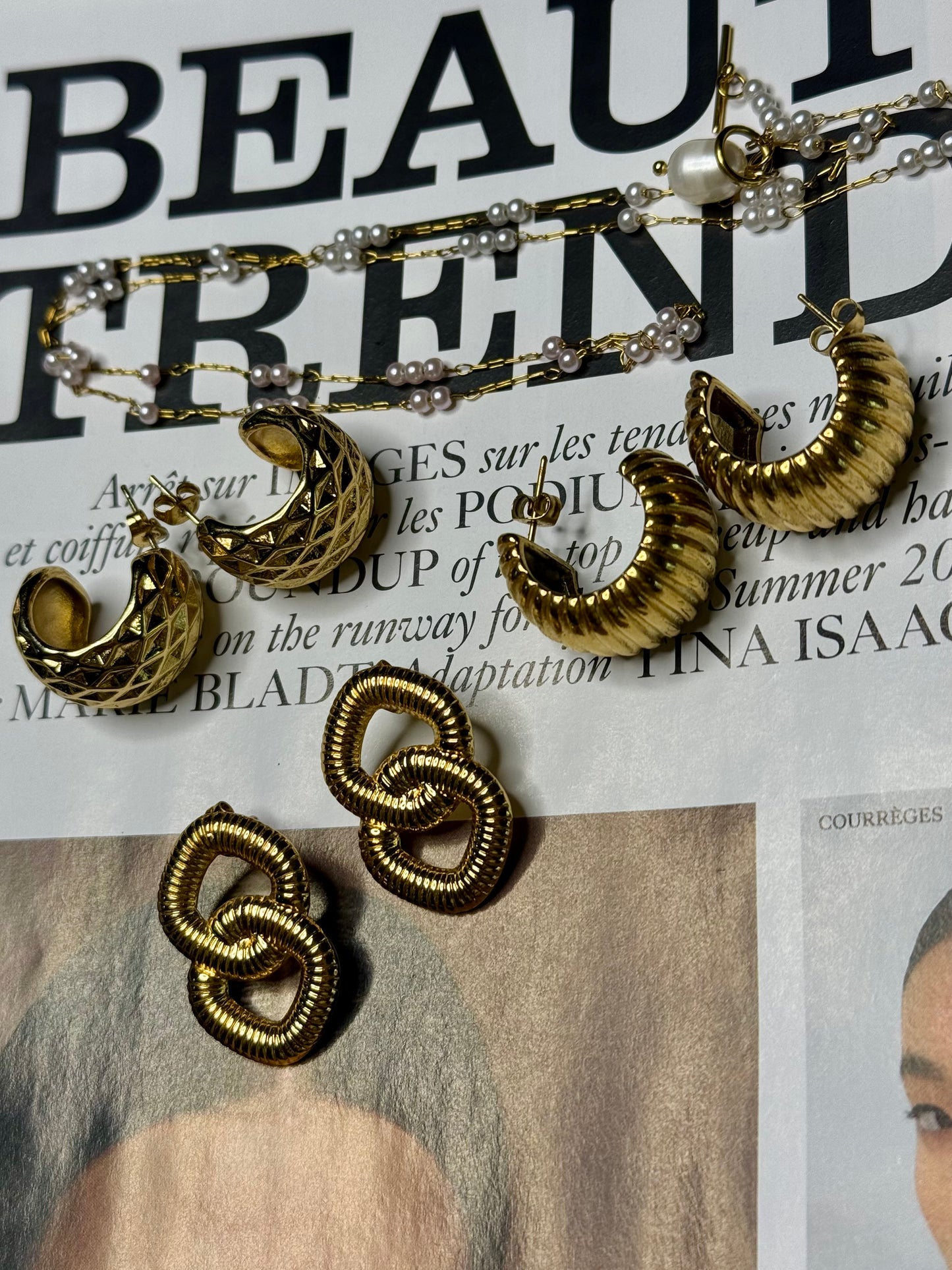 Locked In Gold Dipped Studs