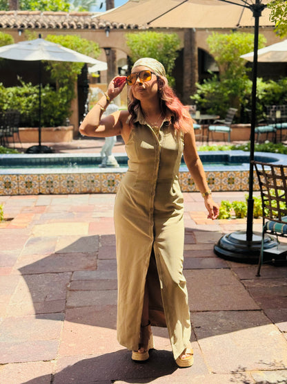 Worth The Wait Maxi Halter Dress