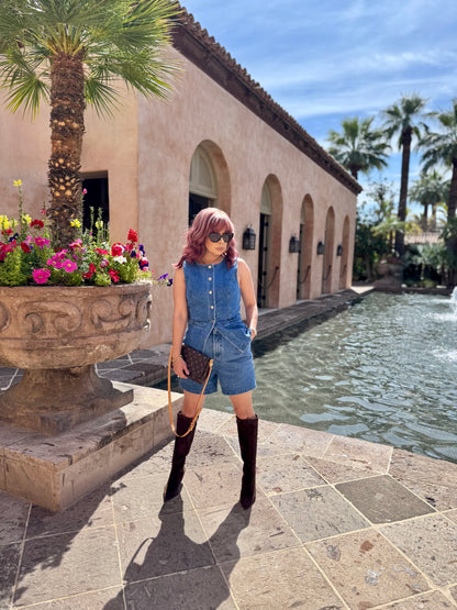 Denim A La Mode 2-Piece Vest Set