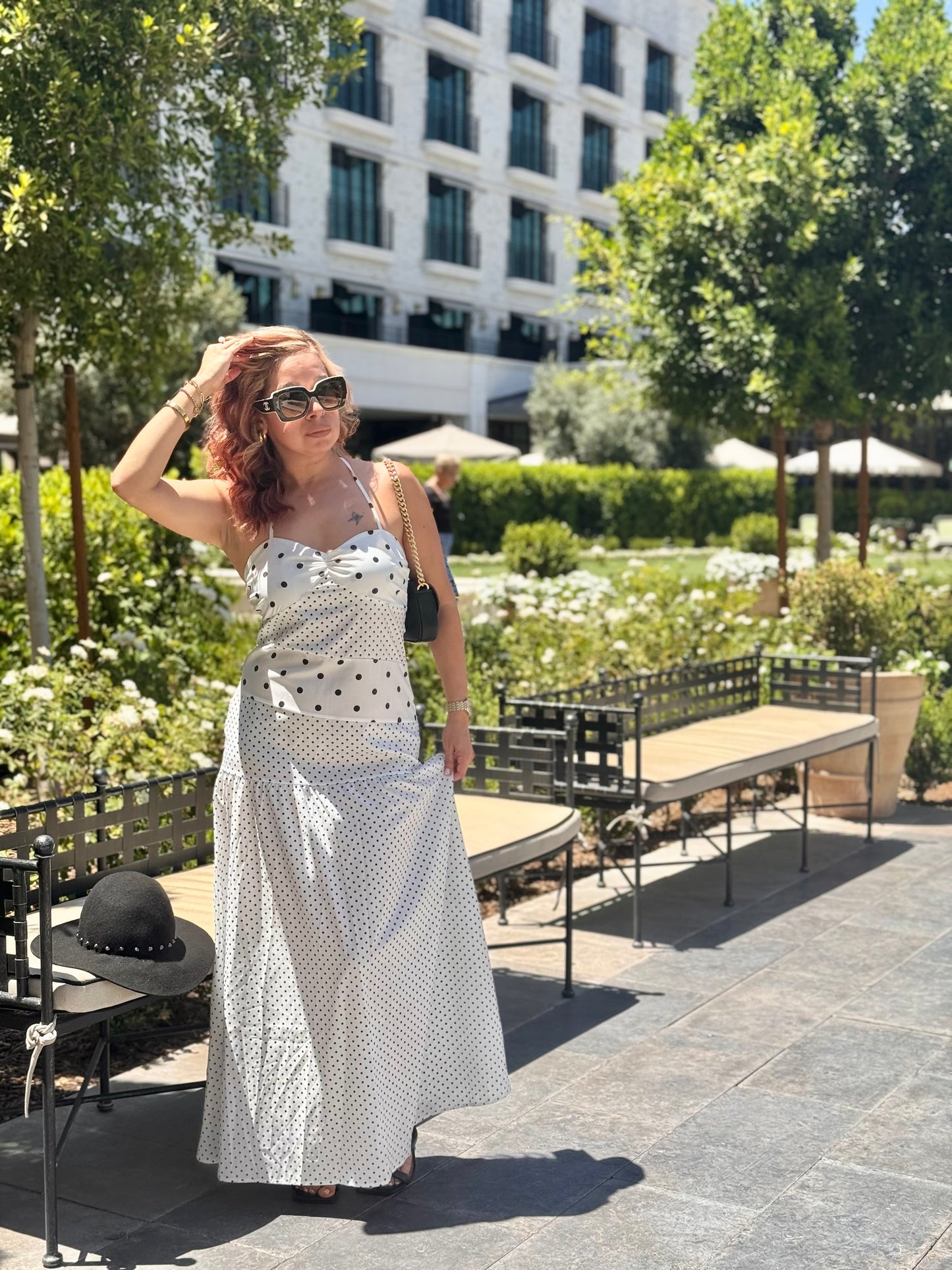 Coquetta Linda Polka Dot Halter Dress