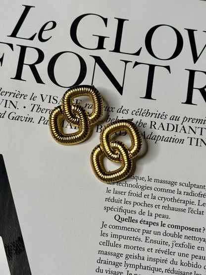 Locked In Gold Dipped Studs