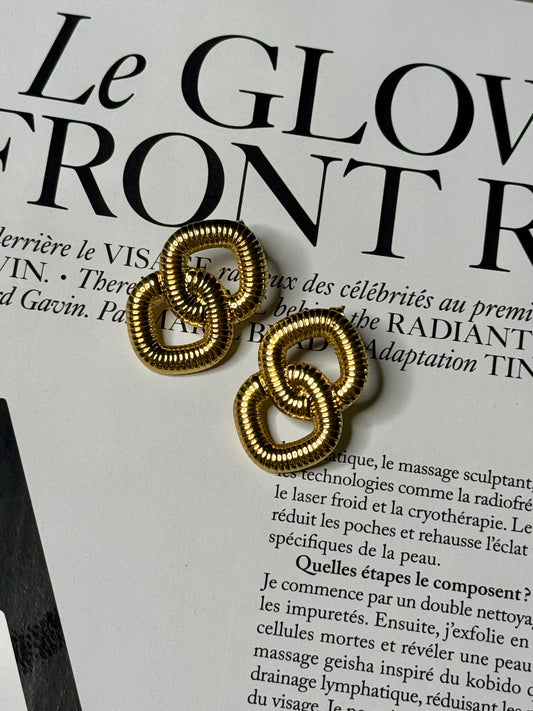 Locked In Gold Dipped Studs