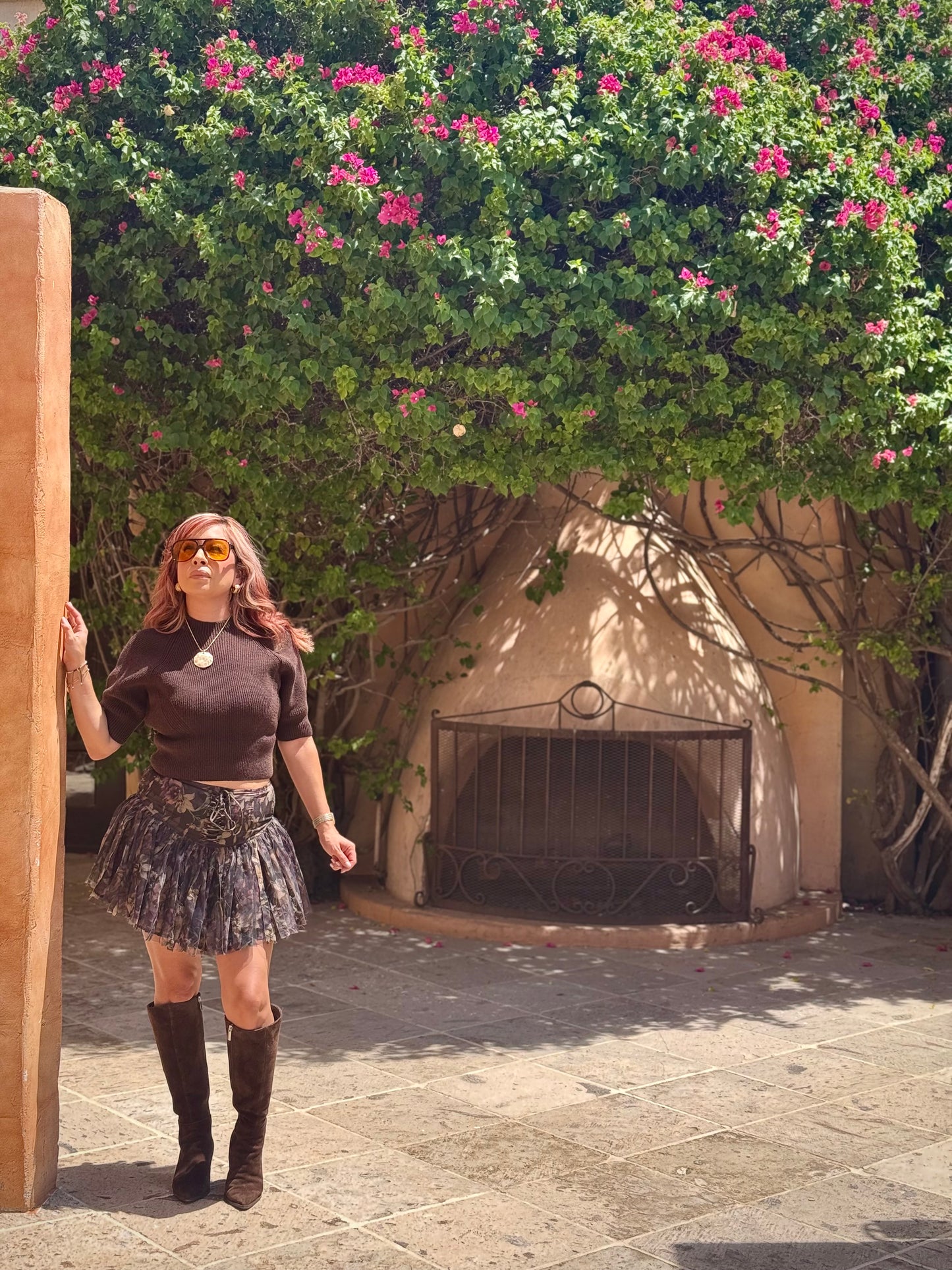 Tied With Love Floral Mini Skort