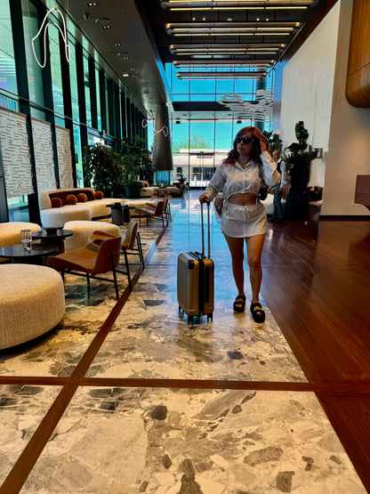 Not Your Basic Stripped Crop Top & Skort Set