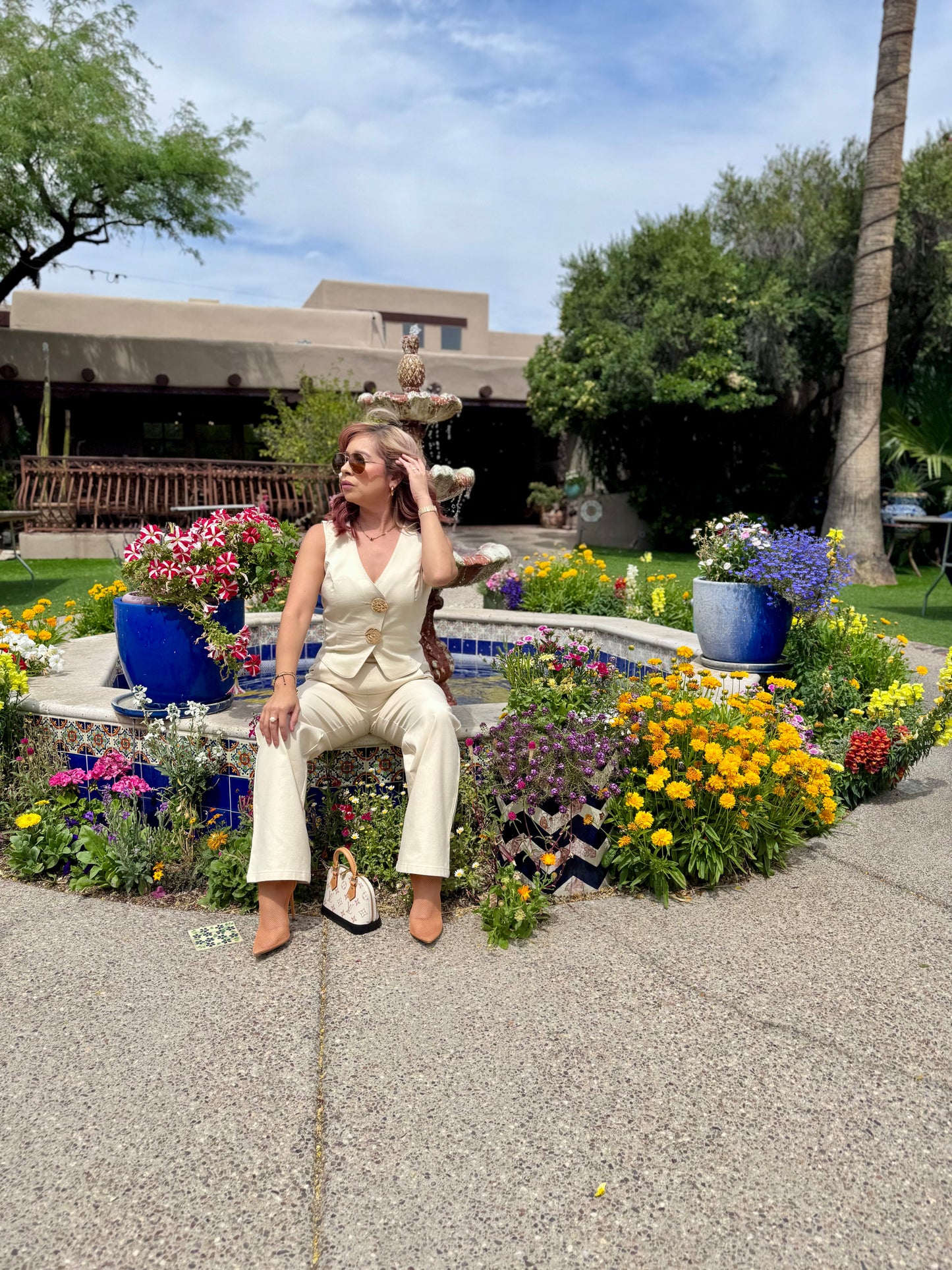 Lost In The Moment Twill Vest & Pant Set