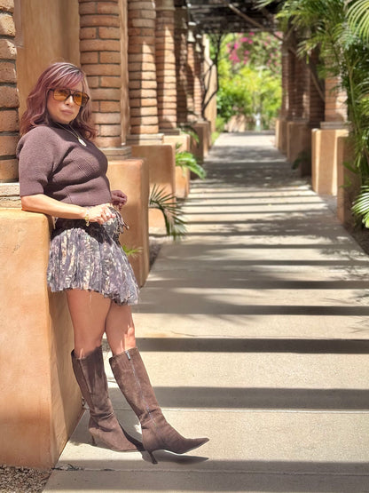 Tied With Love Floral Mini Skort