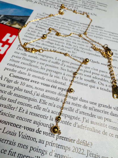 Flirty Feels 18K Long Beaded Necklace