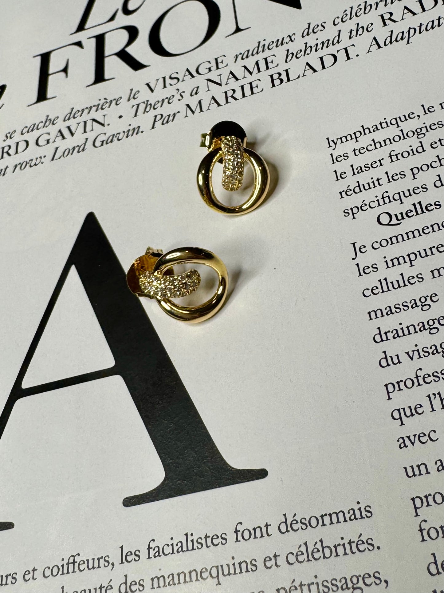 Ella Brilla Rhinestone Circle Studs