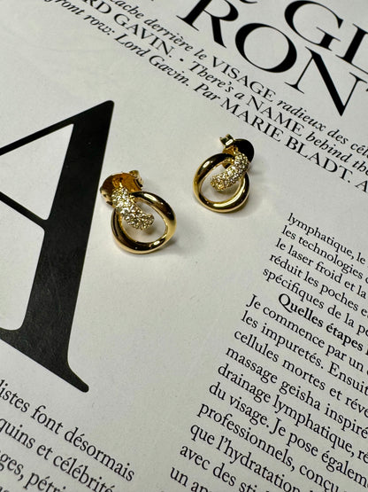 Ella Brilla Rhinestone Circle Studs