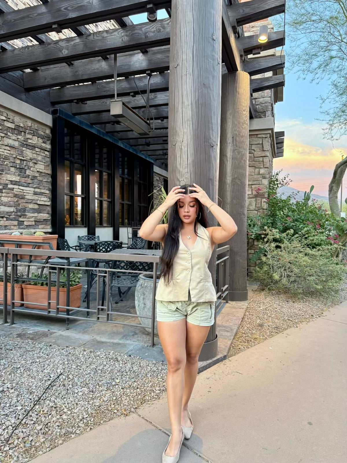 New Obsession Khaki Halter Top