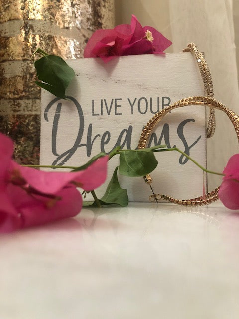 Twisted Hoop Bling Earrings